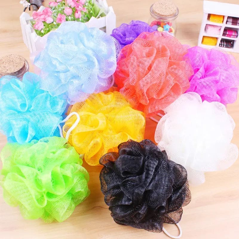 Loofah Sponge, Ball Bath Towel Scrubber, Mini Bath Sponge, Multicolor Body Exfoliating Shower Ball, Flower Bath Mesh Sponge, Bath Flower Shower Sponge Ball, Shower Loofah Sponge Pouf Body Wash Scrubber Loofah Sponge, Ball Bath Towel Scrubber, Mini Bath Sponge, Multicolor Body Exfoliating Shower Ball, Flower Bath Mesh Sponge, Bath Flower Shower Sponge Ball, Shower Loofah Sponge Pouf Body Wash Scrubber